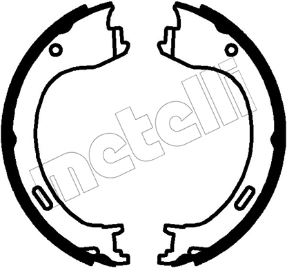 Remschoenset, parkeerrem Metelli 53-0683