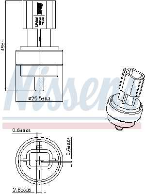 Nissens Temperatuursensor 207006