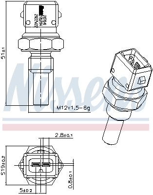 Nissens Temperatuursensor 207041