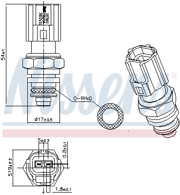 Nissens Temperatuursensor 207048