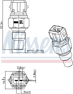 Nissens Temperatuursensor 207049