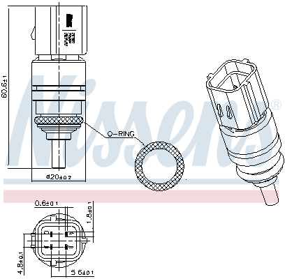 Nissens Temperatuursensor 207051