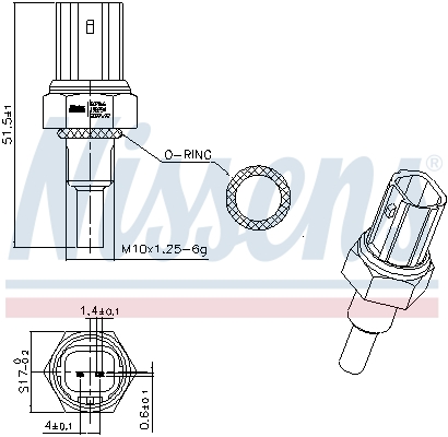 Nissens Temperatuursensor 207066