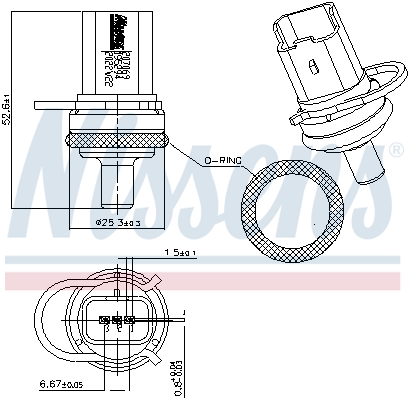 Nissens Temperatuursensor 207069