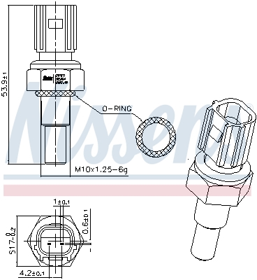 Nissens Temperatuursensor 207071