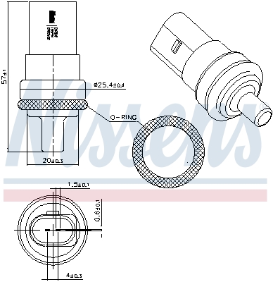Nissens Temperatuursensor 207082