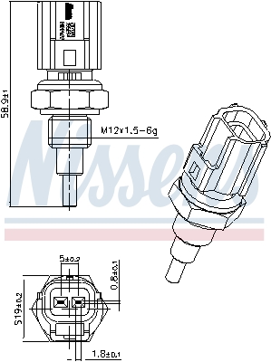 Nissens Temperatuursensor 207098