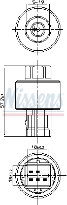 Nissens Airco hogedrukschakelaar 301127