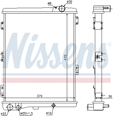 Nissens Radiateur 604411