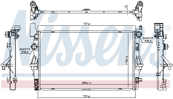 Nissens Radiateur 606022