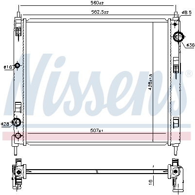 Nissens Radiateur 606119