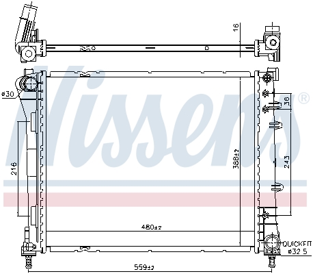 Nissens Radiateur 606159