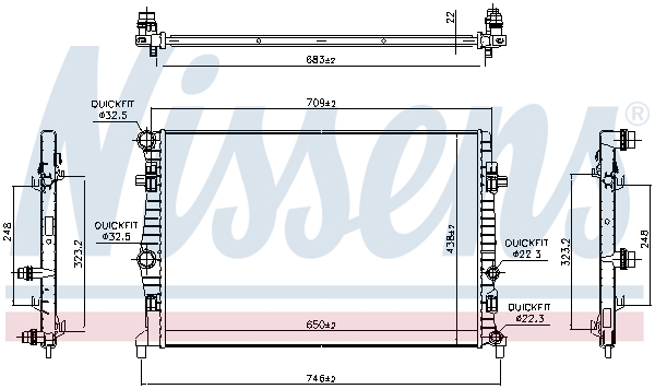 Nissens Radiateur 606218