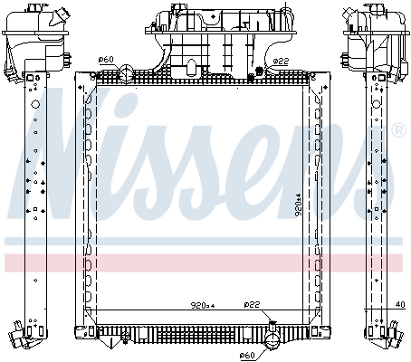 Radiateur Nissens 606224