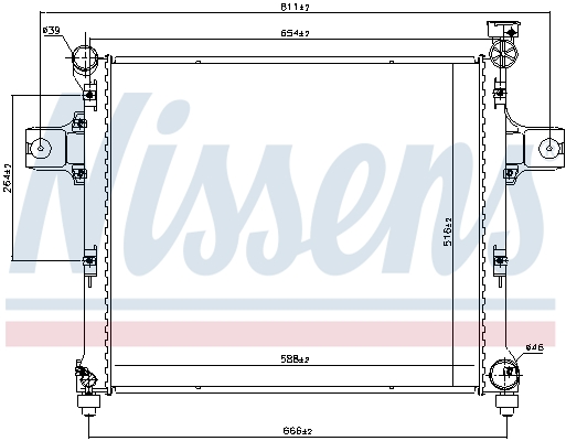 Nissens Radiateur 606254