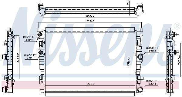 Nissens Radiateur 606267