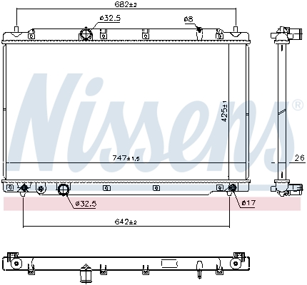 Radiateur Nissens 606298