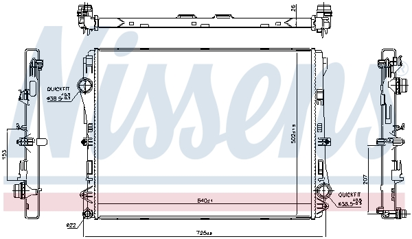 Nissens Radiateur 606301