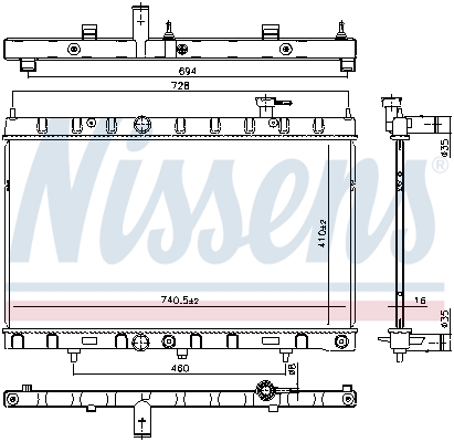 Radiateur Nissens 606312