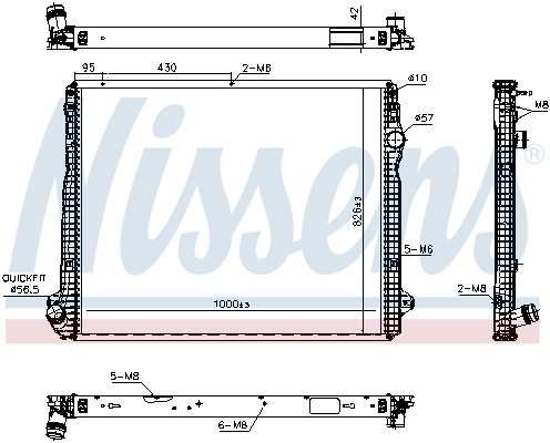 Radiateur Nissens 606322