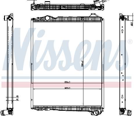 Radiateur Nissens 606323
