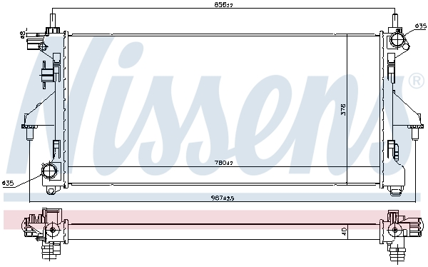 Nissens Radiateur 606347