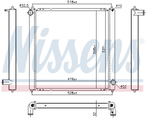 Radiateur Nissens 606382