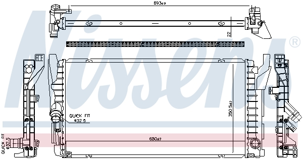 Radiateur Nissens 606385