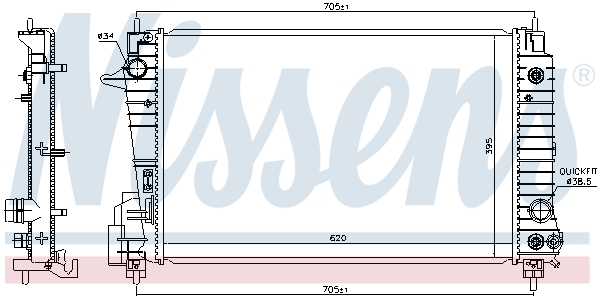 Nissens Radiateur 606427