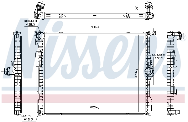 Nissens Radiateur 606514