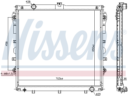 Radiateur Nissens 606523