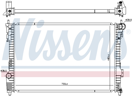 Radiateur Nissens 606536