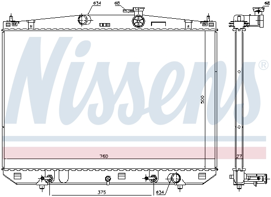 Nissens Radiateur 606544