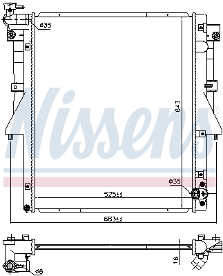 Nissens Radiateur 606549