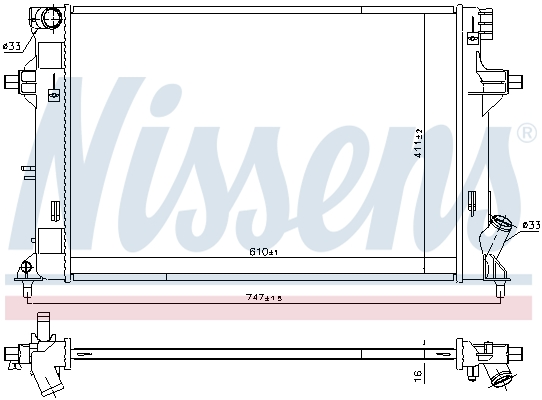 Nissens Radiateur 606552