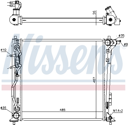 Nissens Radiateur 606606