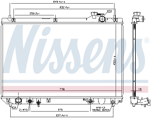 Nissens Radiateur 606652