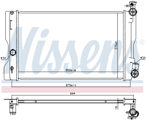 Nissens Radiateur 606663