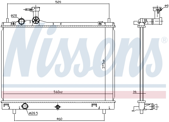 Nissens Radiateur 606700