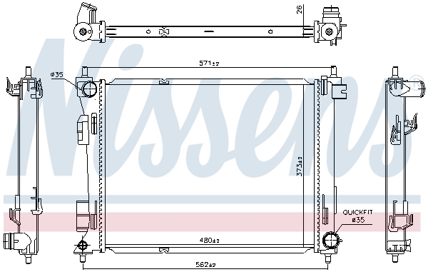 Nissens Radiateur 606731