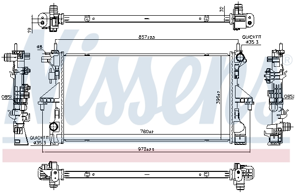 Nissens Radiateur 606756