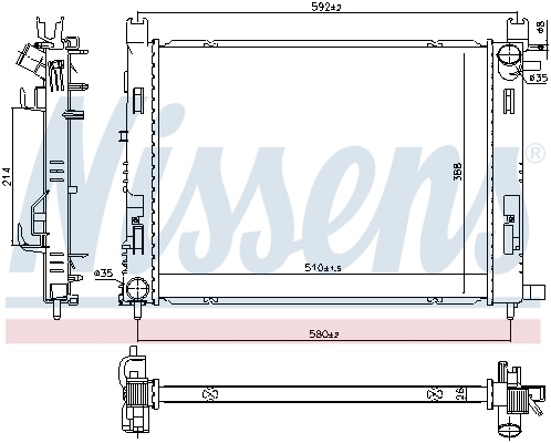 Nissens Radiateur 606760