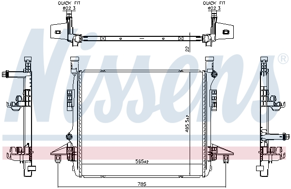 Radiateur Nissens 606780