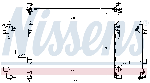 Radiateur Nissens 606786