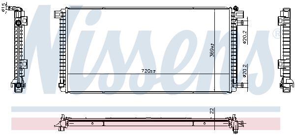 Radiateur Nissens 606787