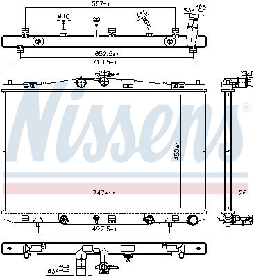 Radiateur Nissens 606830