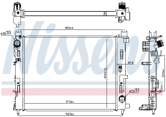Nissens Radiateur 606845