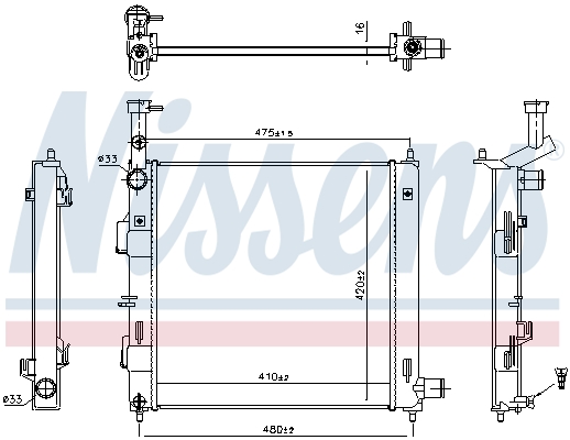 Radiateur Nissens 606865