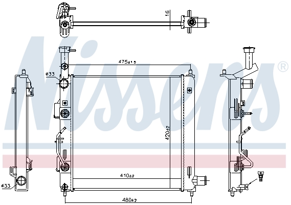 Radiateur Nissens 606866