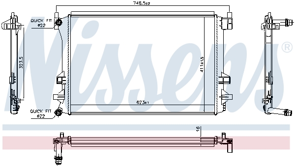 Nissens Radiateur 606910